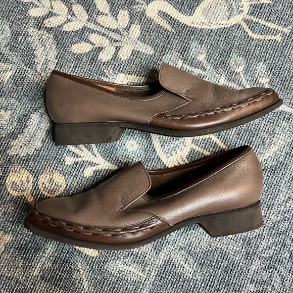 Barker of Earls Barton slip on Loafers taupe brown made in England - Picture 6 of 10